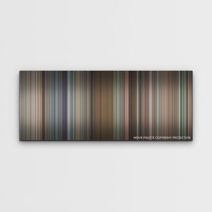 Upgraded color palette canvas print: thousands of thin vertical stripes of color