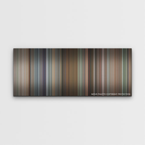 Upgraded color palette canvas print: thousands of thin vertical stripes of color