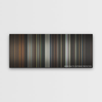 Barbarian color palette canvas print: thousands of thin vertical stripes of color