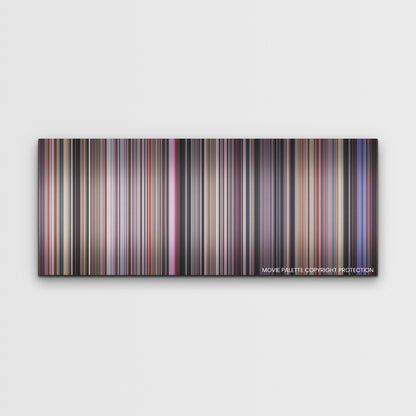 The Substance color palette canvas print: thousands of thin vertical stripes of color
