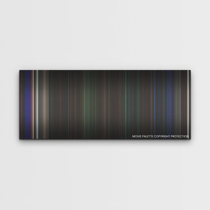 Fear Street: Part One - 1994 color palette canvas print: thousands of thin vertical stripes of color