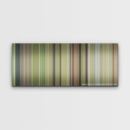 Next Goal Wins color palette canvas print: thousands of thin vertical stripes of color