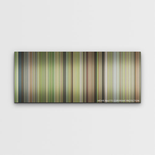 Next Goal Wins color palette canvas print: thousands of thin vertical stripes of color