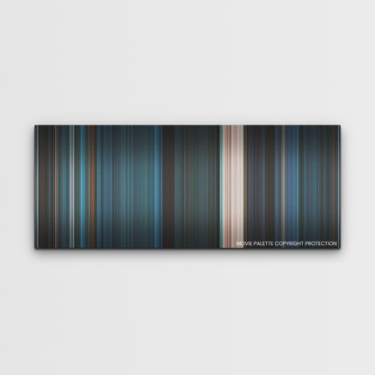 Escape Room: Tournament of Champions color palette canvas print: thousands of thin vertical stripes of color
