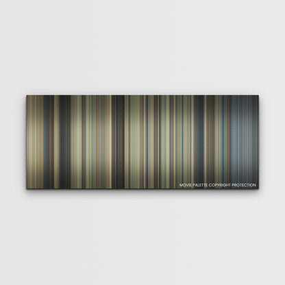 King Richard color palette canvas print: thousands of thin vertical stripes of color