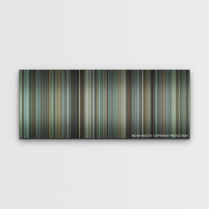 A Man Called Otto color palette canvas print: thousands of thin vertical stripes of color
