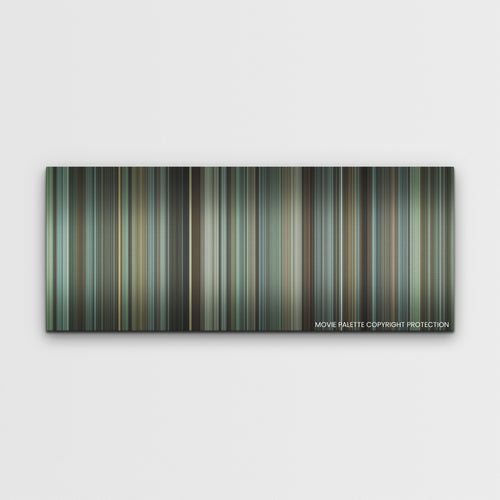 A Man Called Otto color palette canvas print: thousands of thin vertical stripes of color