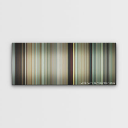 Fall color palette canvas print: thousands of thin vertical stripes of color