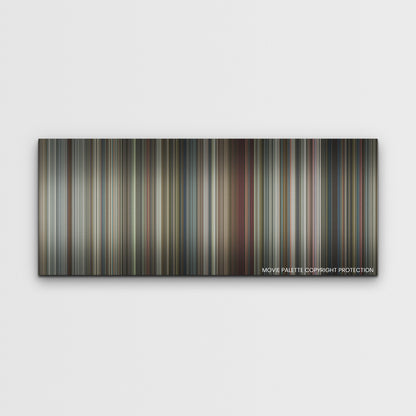Black Mirror: Bandersnatch color palette canvas print: thousands of thin vertical stripes of color