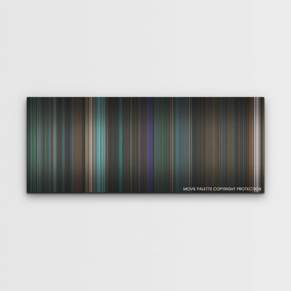Venom: Let There Be Carnage color palette canvas print: thousands of thin vertical stripes of color