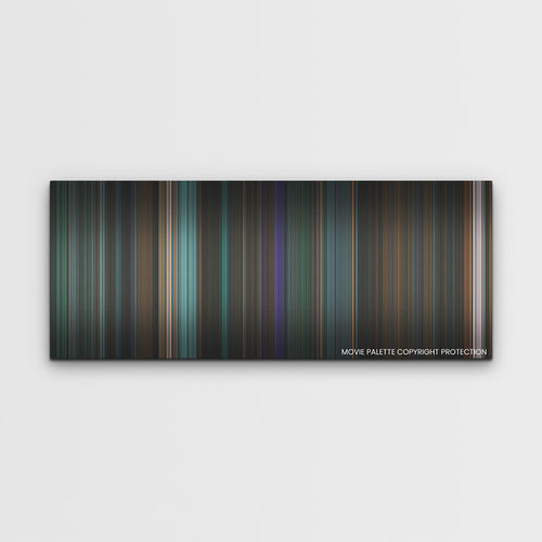 Venom: Let There Be Carnage color palette canvas print: thousands of thin vertical stripes of color