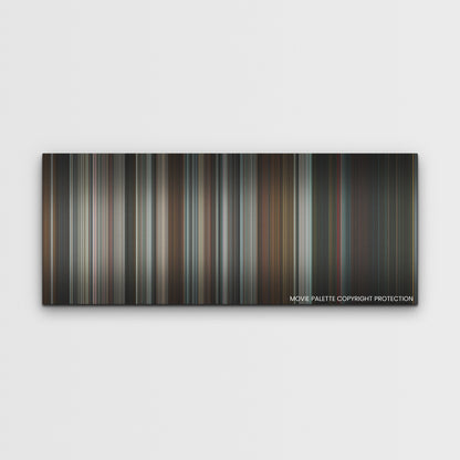 Thanksgiving color palette canvas print: thousands of thin vertical stripes of color