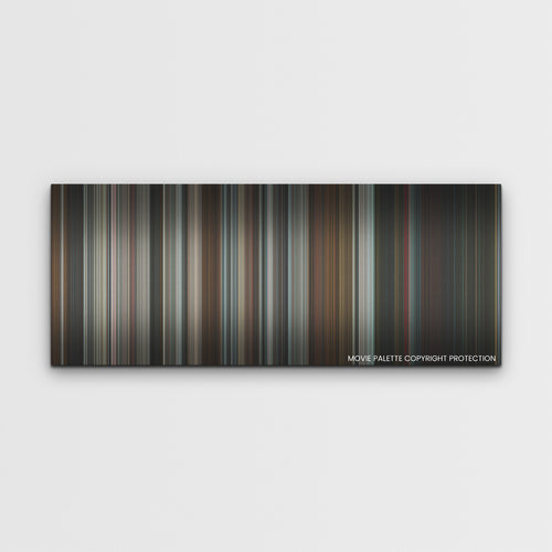Thanksgiving color palette canvas print: thousands of thin vertical stripes of color