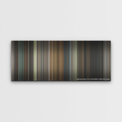 Enola Holmes 2 color palette canvas print: thousands of thin vertical stripes of color