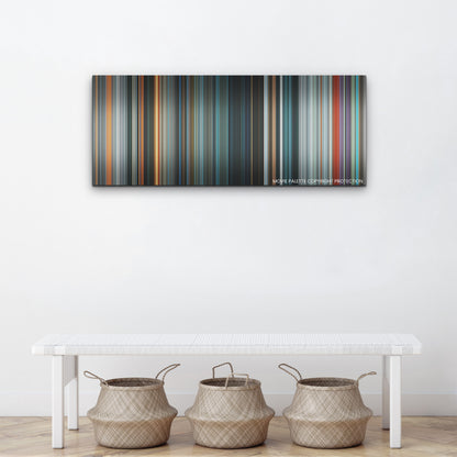 The Flash color palette canvas above a white bench with three woven baskets