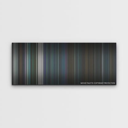 Kate color palette canvas print: thousands of thin vertical stripes of color