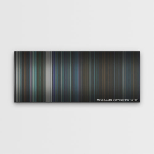 Kate color palette canvas print: thousands of thin vertical stripes of color