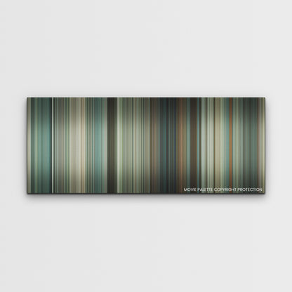 Twisters color palette canvas print: thousands of thin vertical stripes of color