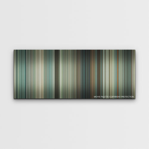Twisters color palette canvas print: thousands of thin vertical stripes of color