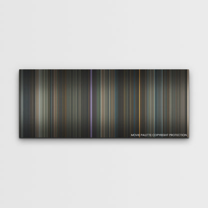 Nobody color palette canvas print: thousands of thin vertical stripes of color