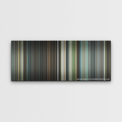 Transformers: Rise of the Beasts color palette canvas print: thousands of thin vertical stripes of color