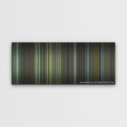 The Killer color palette canvas print: thousands of thin vertical stripes of color