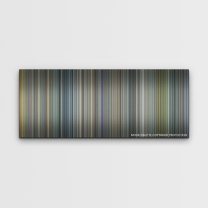 Ambulance color palette canvas print: thousands of thin vertical stripes of color