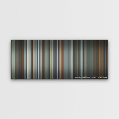 Absolution color palette canvas print: thousands of thin vertical stripes of color