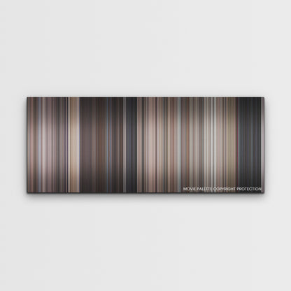 Operation Fortune: Ruse de Guerre color palette canvas print: thousands of thin vertical stripes of color