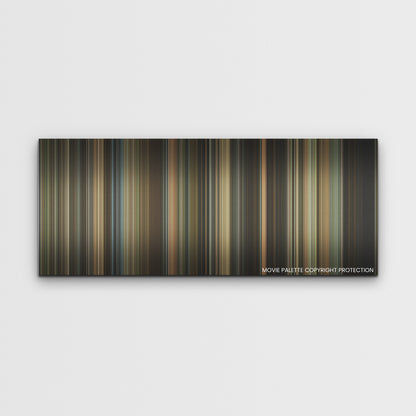 Ferrari color palette canvas print: thousands of thin vertical stripes of color