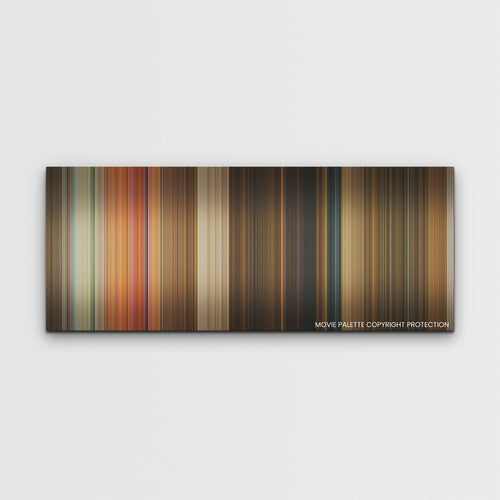 Murder Mystery 2 color palette canvas print: thousands of thin vertical stripes of color