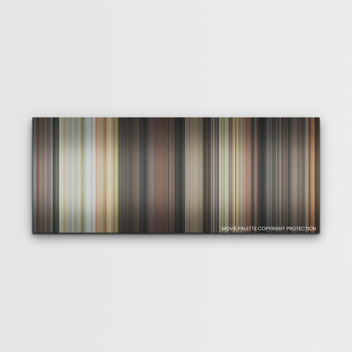 Glass Onion color palette canvas print: thousands of thin vertical stripes of color