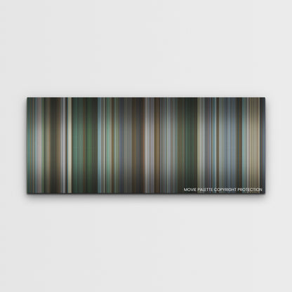 Hustle color palette canvas print: thousands of thin vertical stripes of color