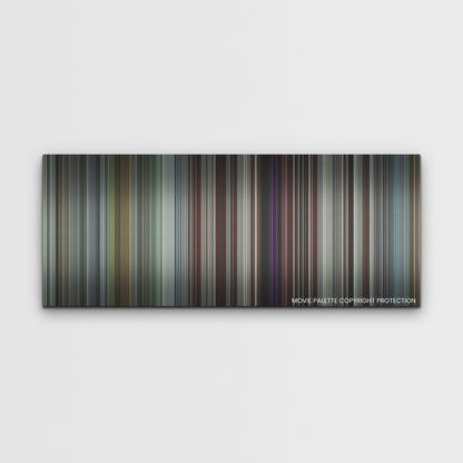 Armor color palette canvas print: thousands of thin vertical stripes of color