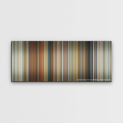Spencer color palette canvas print: thousands of thin vertical stripes of color