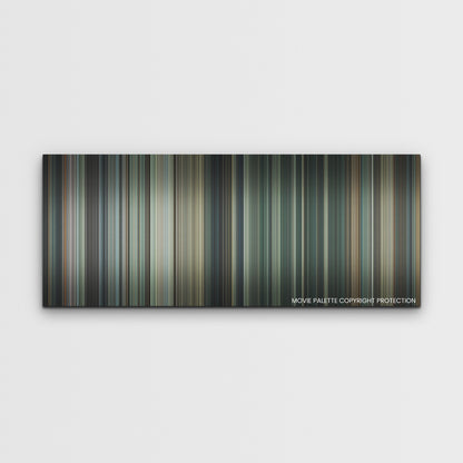Army of the Dead color palette canvas print: thousands of thin vertical stripes of color