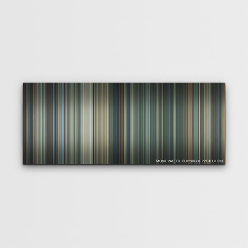 Army of the Dead color palette canvas print: thousands of thin vertical stripes of color