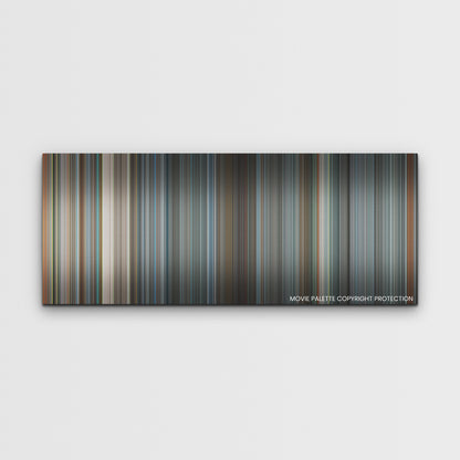 Tetris color palette canvas print: thousands of thin vertical stripes of color