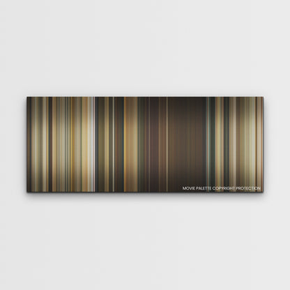Don't Worry Darling color palette canvas print: thousands of thin vertical stripes of color