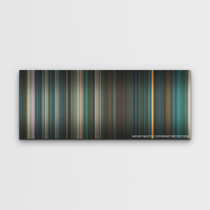 Beetlejuice Beetlejuice color palette canvas print: thousands of thin vertical stripes of color