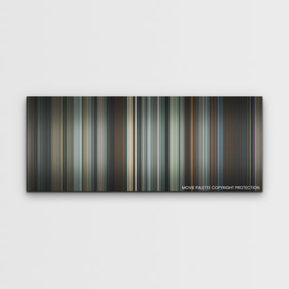 To Catch a Killer color palette canvas print: thousands of thin vertical stripes of color