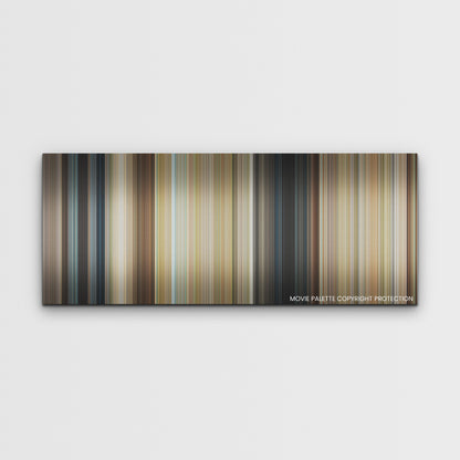 Anyone But You color palette canvas print: thousands of thin vertical stripes of color
