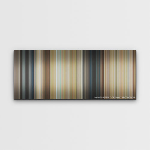 Anyone But You color palette canvas print: thousands of thin vertical stripes of color