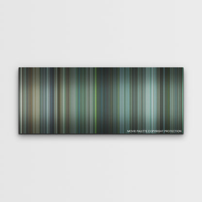 Arthur the King color palette canvas print: thousands of thin vertical stripes of color