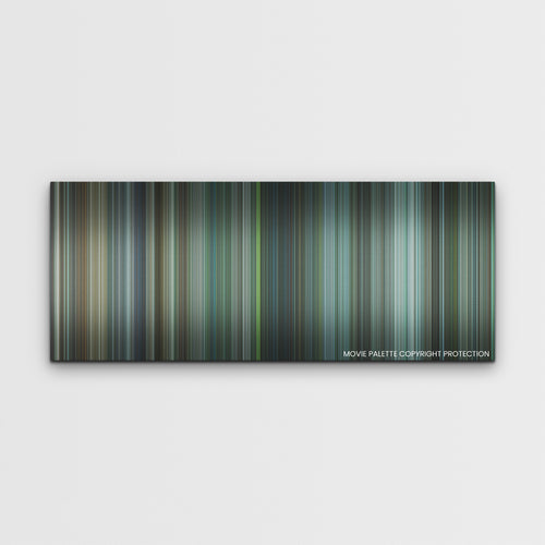 Arthur the King color palette canvas print: thousands of thin vertical stripes of color