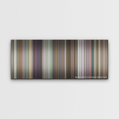 Joy Ride color palette canvas print: thousands of thin vertical stripes of color