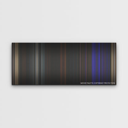 Fear Street: Part Three - 1666 color palette canvas print: thousands of thin vertical stripes of color