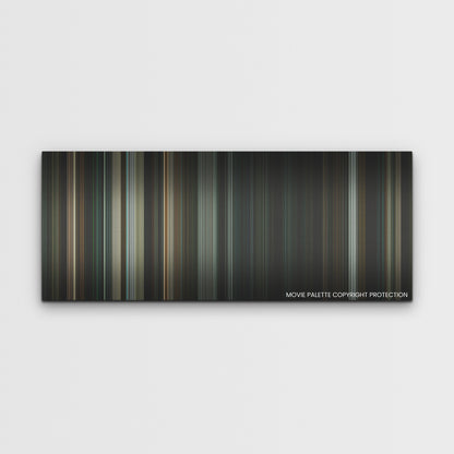Without Remorse color palette canvas print: thousands of thin vertical stripes of color