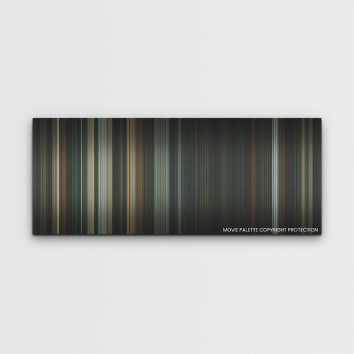 Without Remorse color palette canvas print: thousands of thin vertical stripes of color