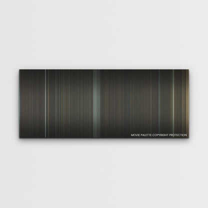 The Whale color palette canvas print: thousands of thin vertical stripes of color